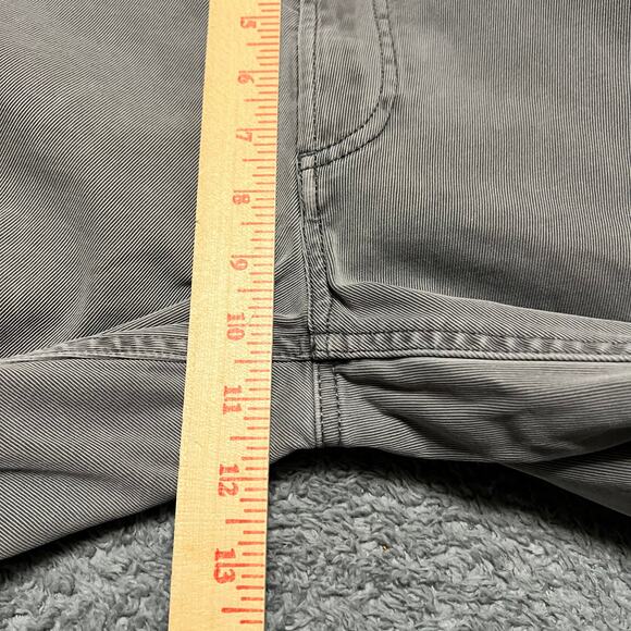 Faherty Jeans Mens 34 (36x32) Gray Organic Straight Leg Pants - Picture 11 of 13